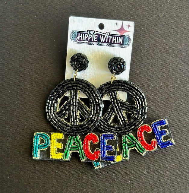 "PEACE" Earrings