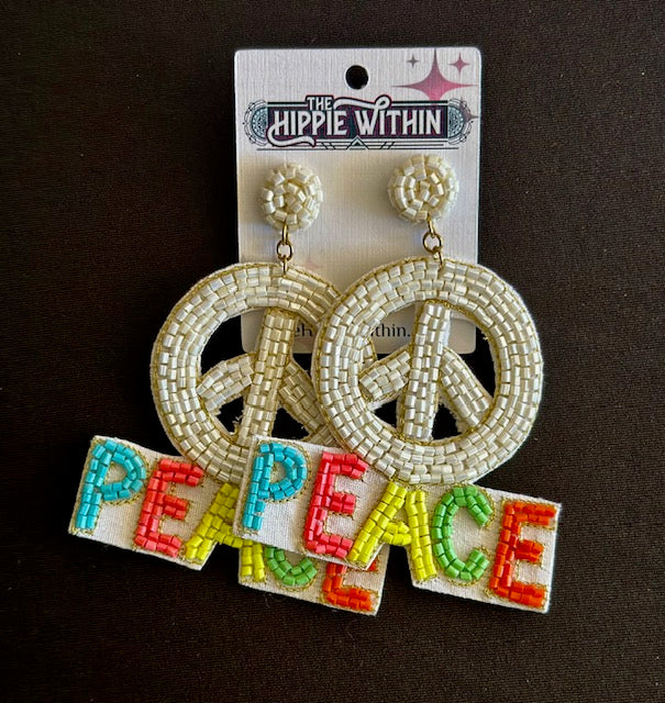 "PEACE" Earrings