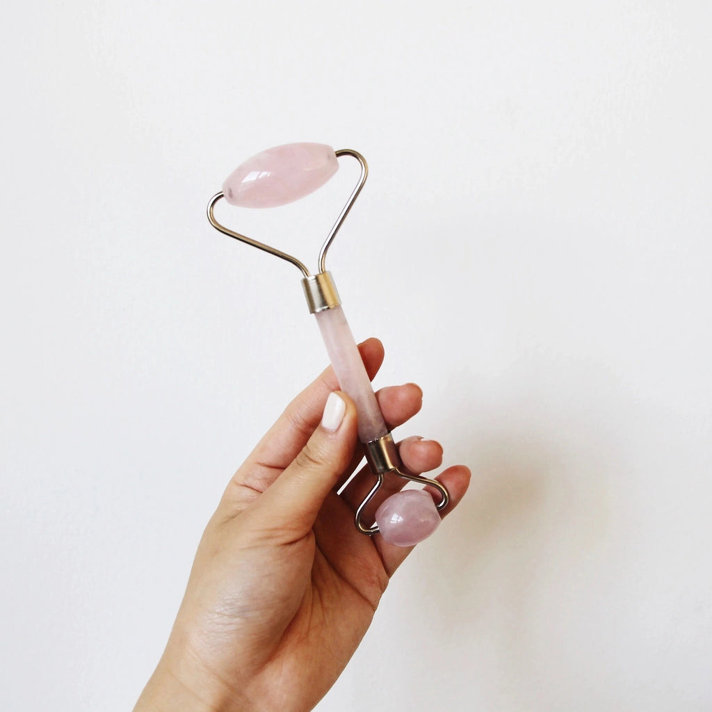 The De-Puffing Rose Quartz Facial Roller